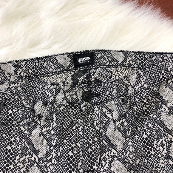 Hudson Python Sexy Snake Mid rise Nico Super Skinny Pants - Picture 4 of 5